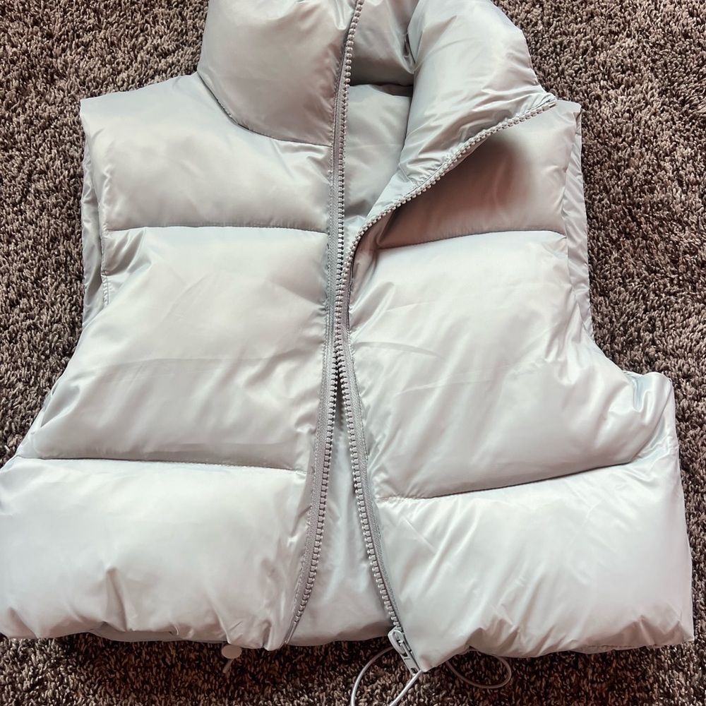 Light Gray Puffer Vest